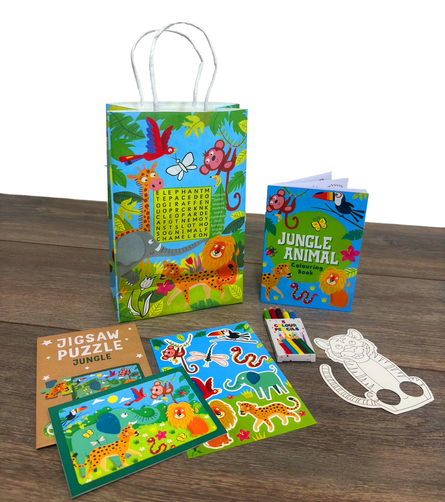Kidoodle Filled Jungle Party Bag - Option 1