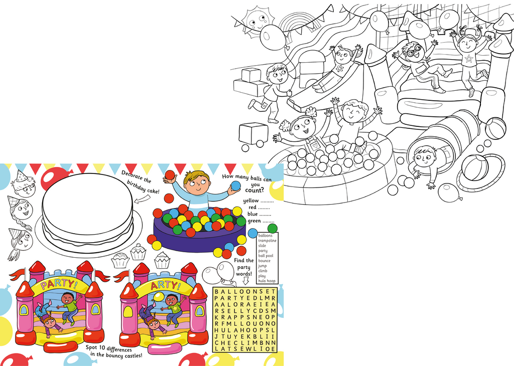 100 Page Play Time Tear Off Colouring And Activity Pad